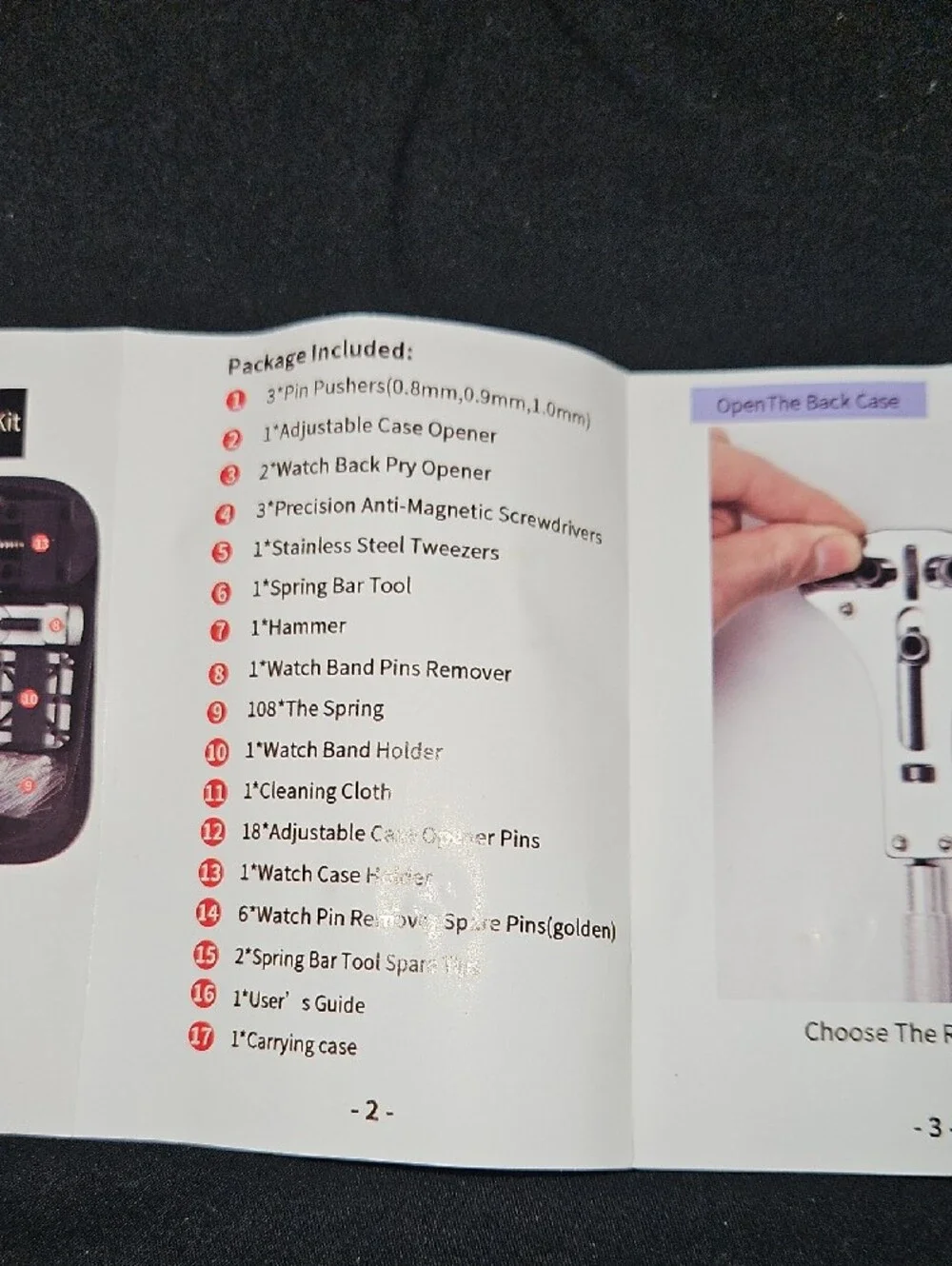 Vastar Watch Repair Tool Kit
